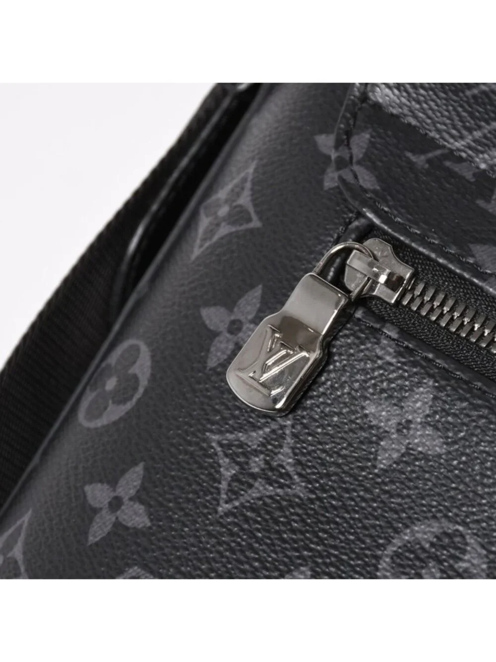 Louis Vuitton District MM Monogram Eclipse Shoulder Bag Black